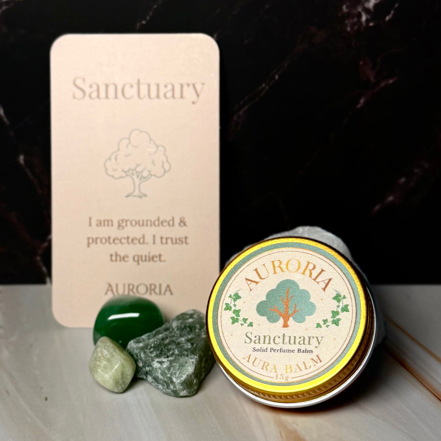 Auroria Sanctuary Aura Balm – Solid Perfume Balm (15 ml)